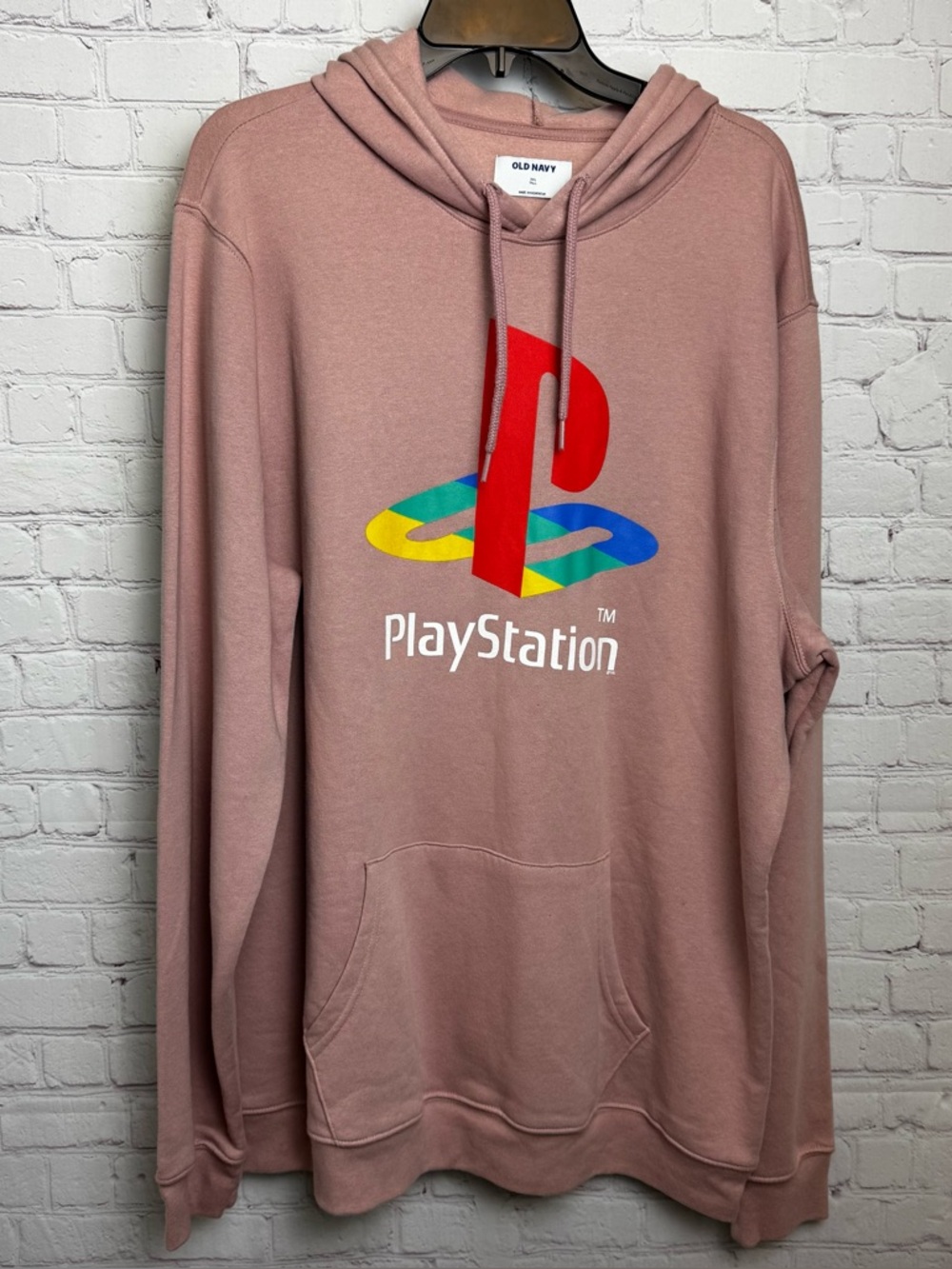 Old Navy New colorful retro Playstation graphic gamer hoodie size XXL ladies